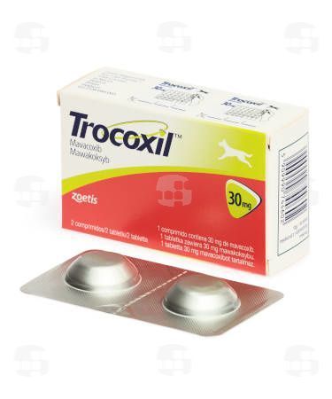 Трококсил 30 мг, (Trocoxil 30 mg) протизапальний нестероїдний препарат для собак, 2 таблетки 00073 фото