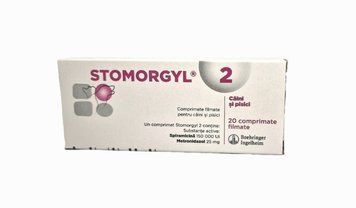 Стоморджил&nbsp;2 мг 20 таб. (Stomorgyl 2 mg) антибактеріальний засіб для собак і кішок 00091 фото