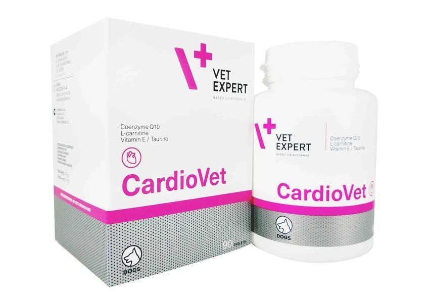 КардіоВет (Vet Expert CardioVet) 90 таблеток харчова добавка для підтримання функції серця у собак 00021 фото